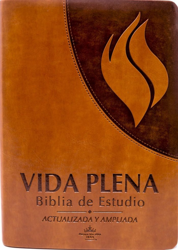 Spanish Fire Bible Reina-Valera 1960 Brown PU Polyurethane