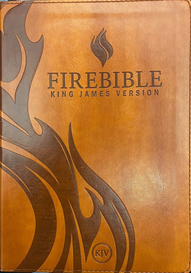 KJV Fire Bible Brown Polyurethane Cover Fire Bibles for Prisoners