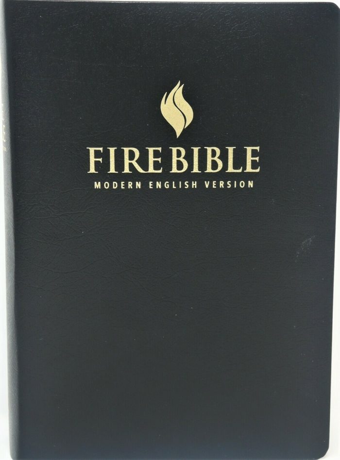 MEV Fire Bible Black Bonded Leather