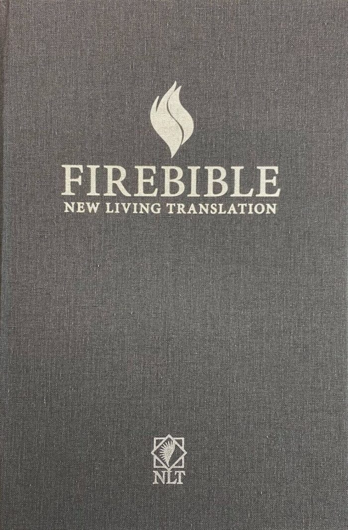 NLT Fire Bible Grey Hardcover