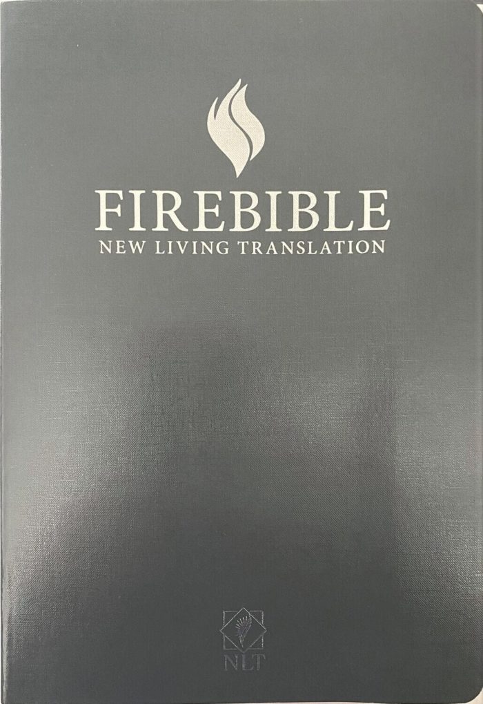 NLT Fire Bible Grey Paperback
